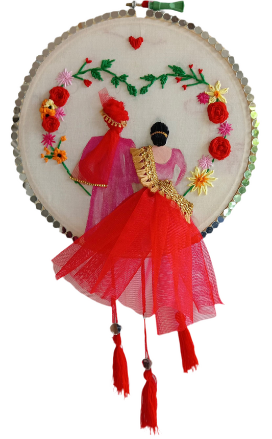 Customizable Couple Embroidery Hoop